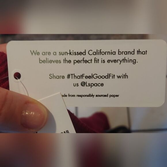 NWT L*Space Adelyn Pull On Soft Pant Sz S Cabernet NEW - Picture 9 of 9